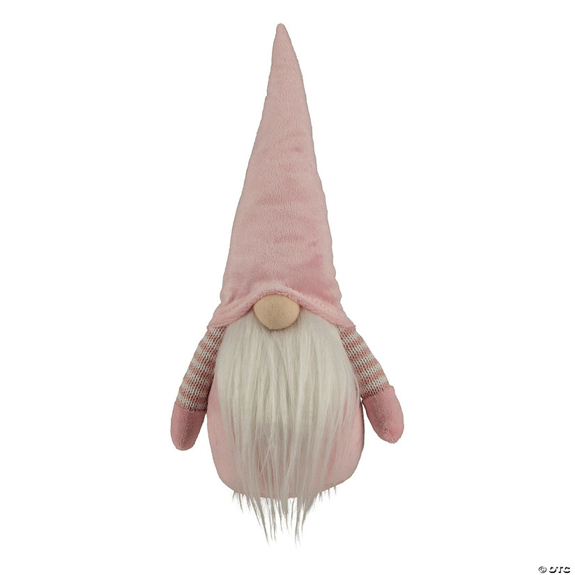 12" Pink and White Spring Gnome Image