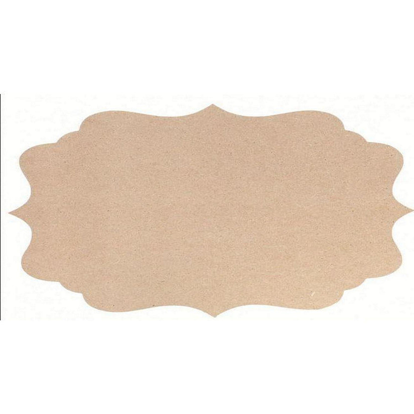 12" Unfinished Scalloped Shaped Frame Image