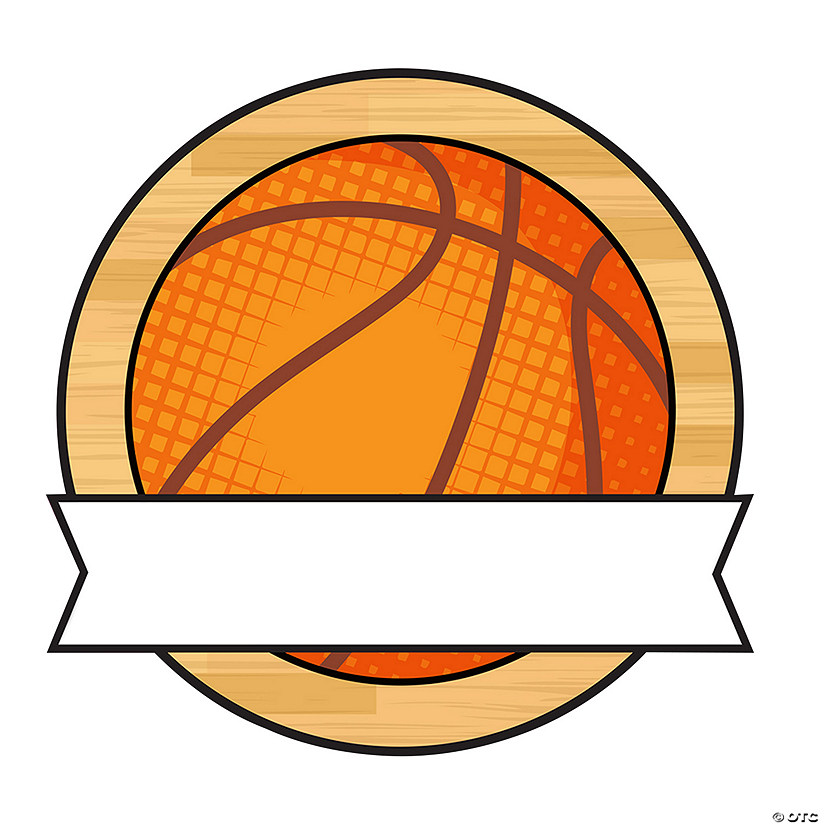 12" x 11 3/4" Team Spirit Basketball Cardstock Cutouts - 50 Pc. Image