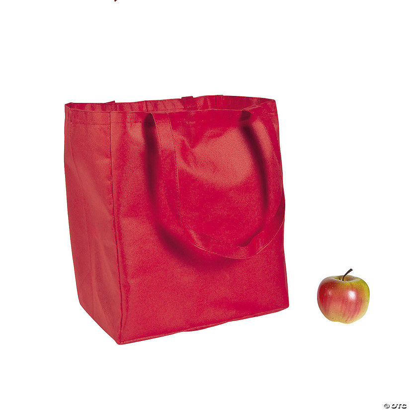 12" x 14" Large Shopper Nonwoven Tote Bags - 12 Pc. Image