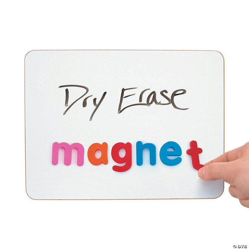 12" x 9" Magnetic Plain White Dry Erase Marker Boards - 12 Pc. Image