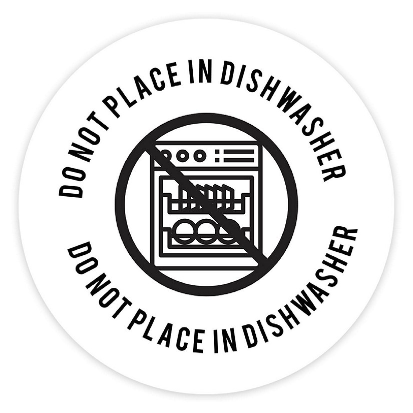 120 Do Not Place in Dishwasher Stickers Image