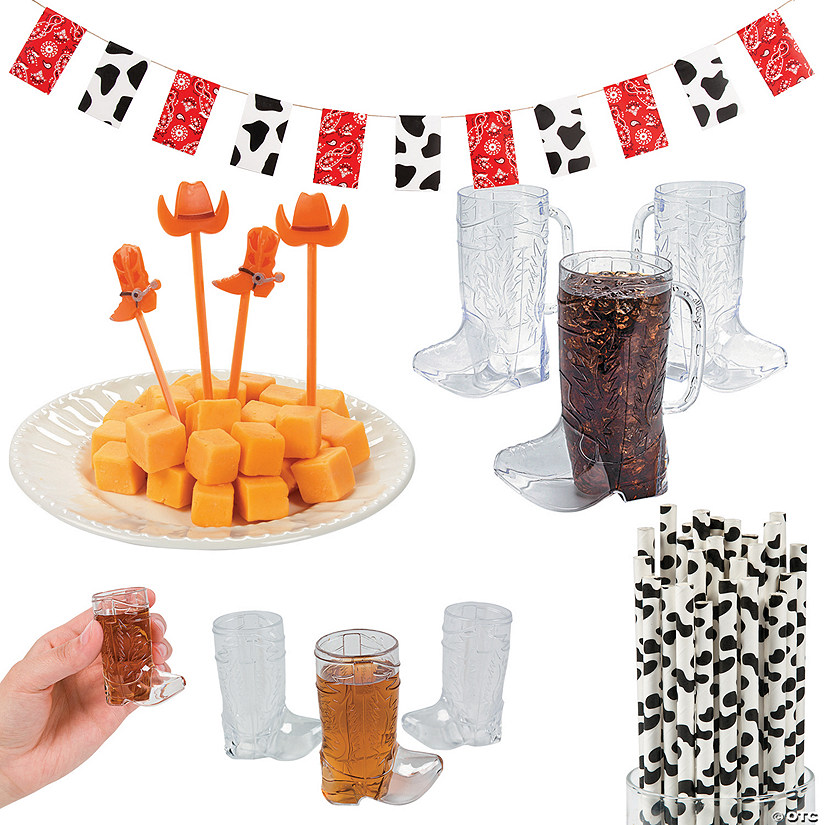121 Pc. Western Cocktail Kit for 12 Guests Image