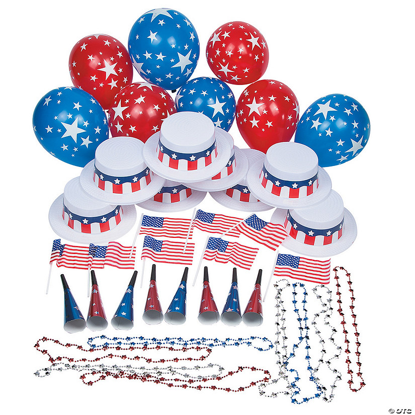 125 Pc. Patriotic Party Kit for 25 Image