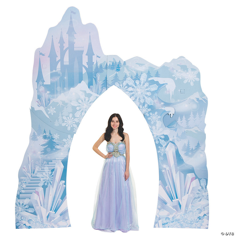 126" Winter Sparkle Castle Archway Cardboard Cutout Stand-Up Image