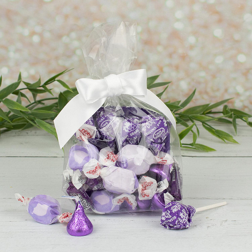 12ct Purple Candy Goodie Bag Party Favors by Just Candy (12 Pack) Image