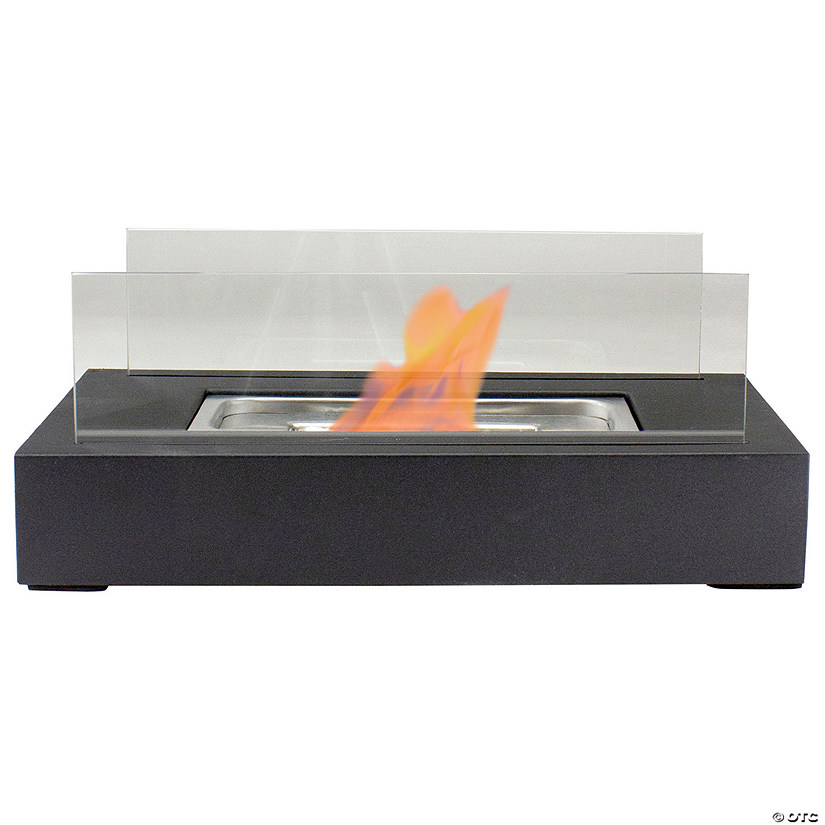 13.75" Bio Ethanol Ventless Portable Tabletop Fireplace with Flame Guard Image