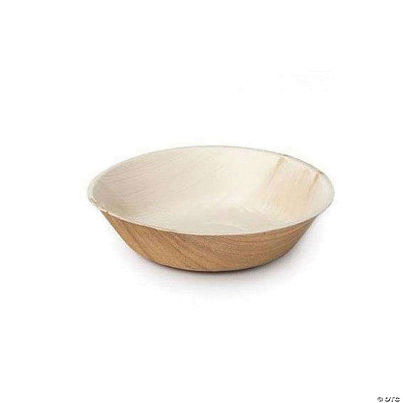 13 oz. Round Palm Leaf Eco Friendly Disposable Soup Bowls (100 Bowls) Image