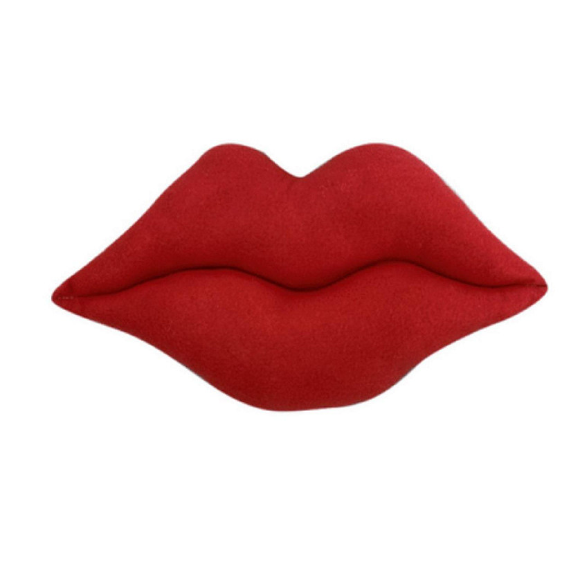 13" Plush Red Lips Image