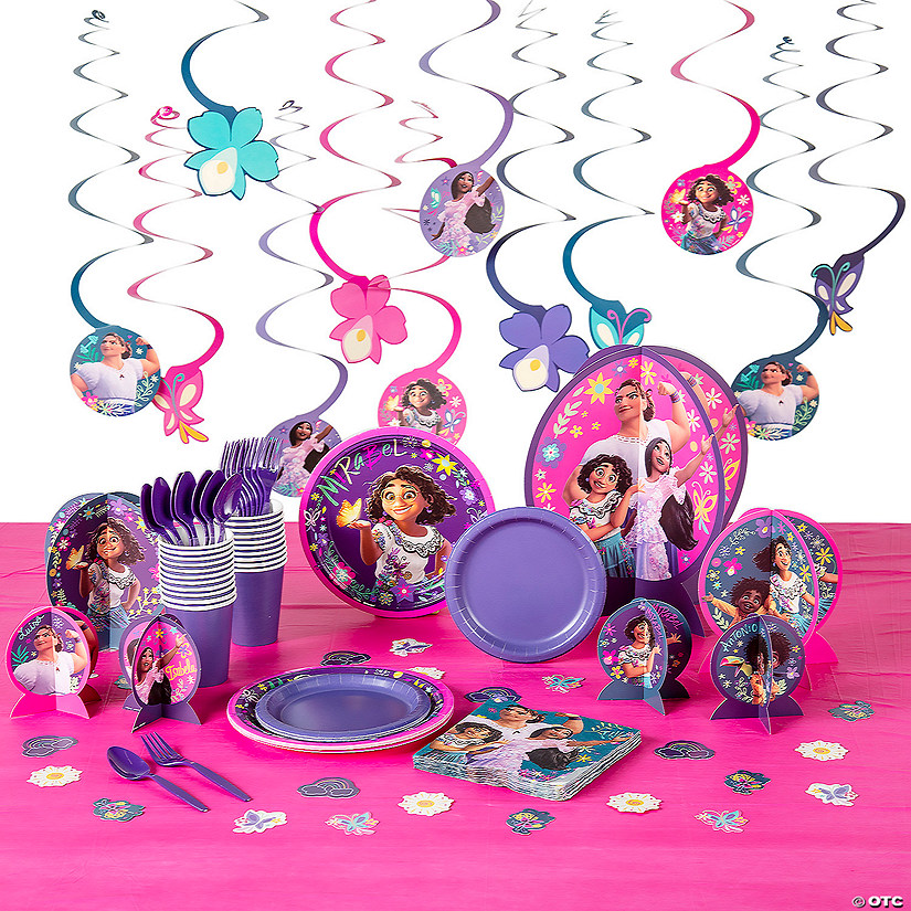 132 Pc. Disney&#8217;s Encanto Party Tableware Kit for 8 Guests Image