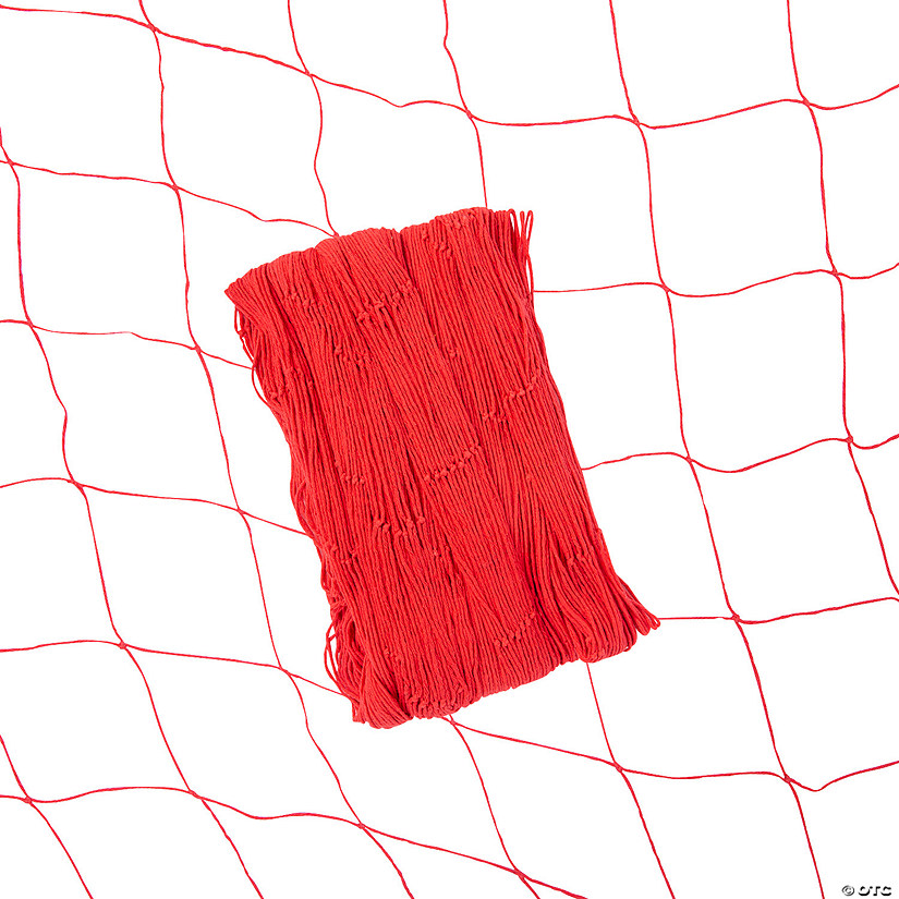 14 Ft. Red Fish Net Wall Decoration Image