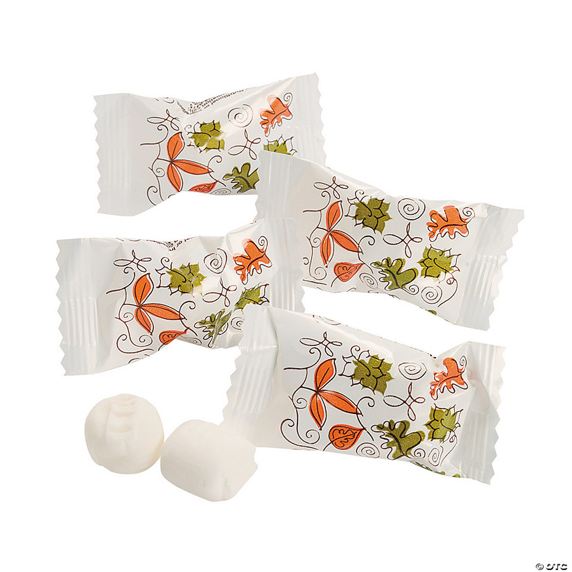 14 oz. Fall Leaves Wrapped Classic Buttermints - 108 Pc. Image