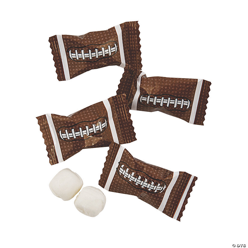 14 oz. Football Wrapped Classic Buttermints - 108 Pc. Image