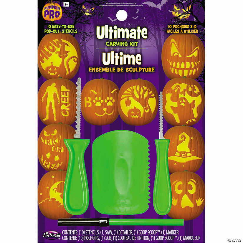 14 Pc. Ultimate Pumpkin Carving Kit | Oriental Trading