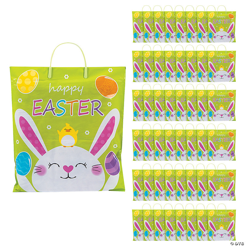 14" x 16" Bulk Easter Egg Hunt Plastic Bags - 144 Pc. Image