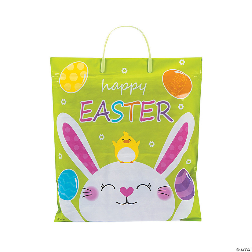 14" x 16" Large Easter Egg Hunt Plastic Bags - 12 Pc. Image