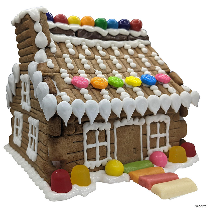 14" x 9 1/2" Tootsie Roll<sup>&#174;</sup> Gingerbread House Kit - Makes 1 Image