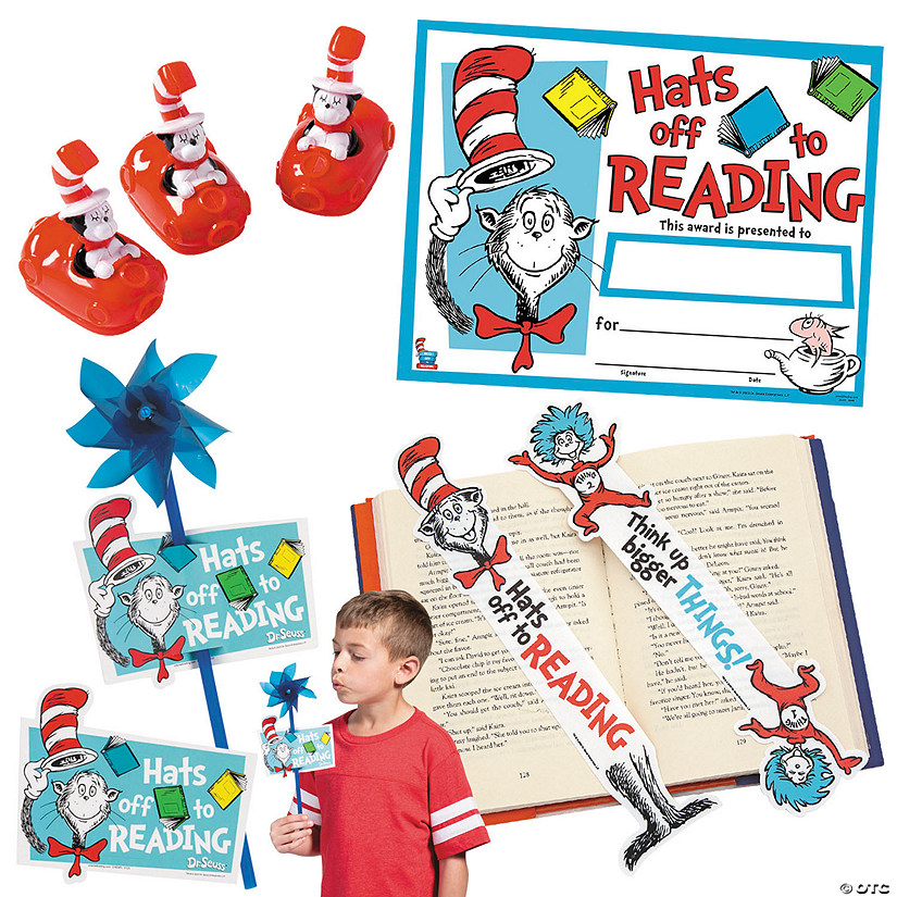 145 Pc. Dr. Seuss&#8482; Hats Off to Reading Kit for 24 Image
