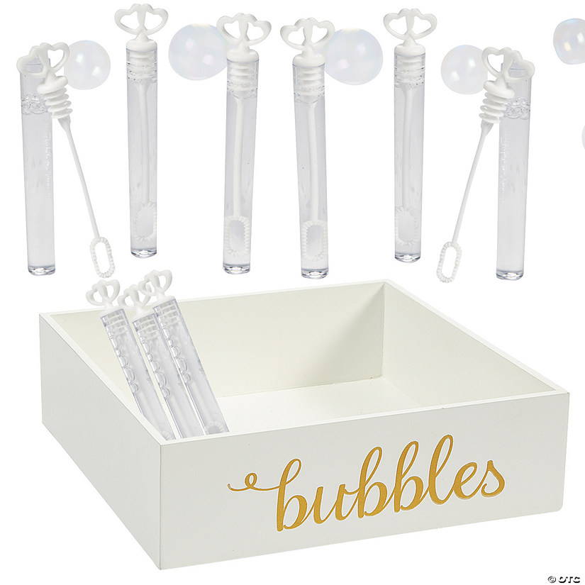 145 Pc. Mini White Bubble Send-Off Kit for 144 Guests Image