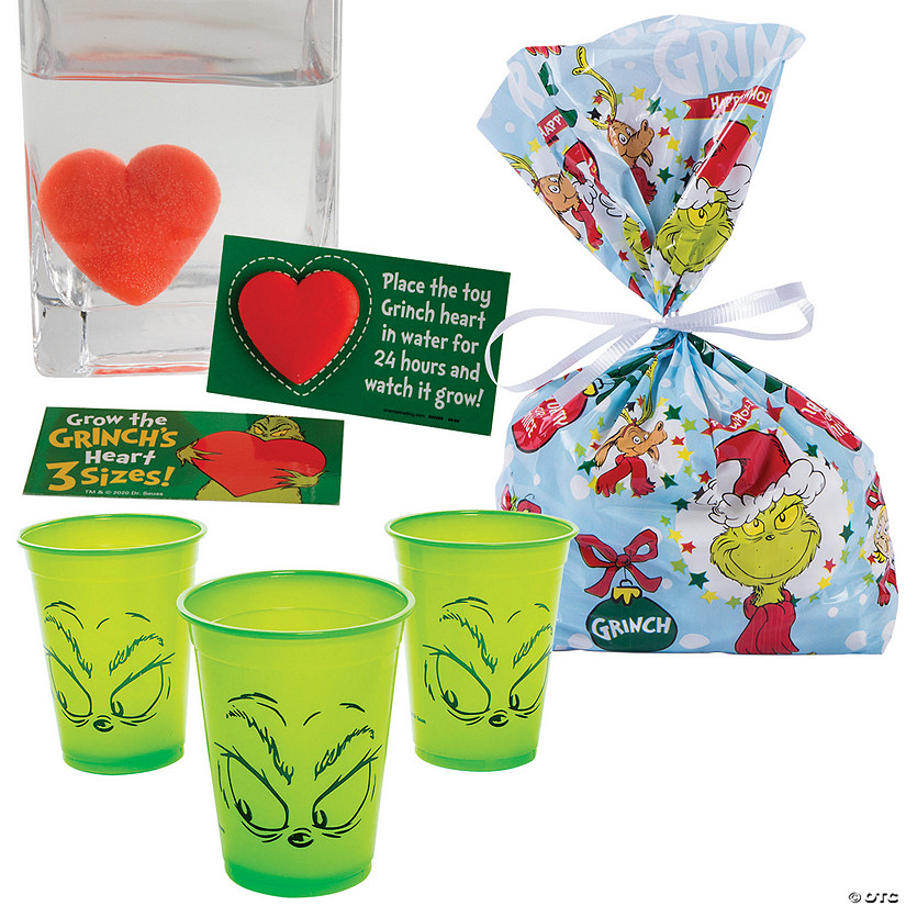 146 Pc. Bulk Dr. Seuss&#8482; Grow a Grinch Heart Handout Kit for 48 Image