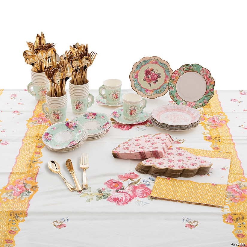 146 Pc. Talking Tables Truly Scrumptious Tableware Kit for 24 Guests Image