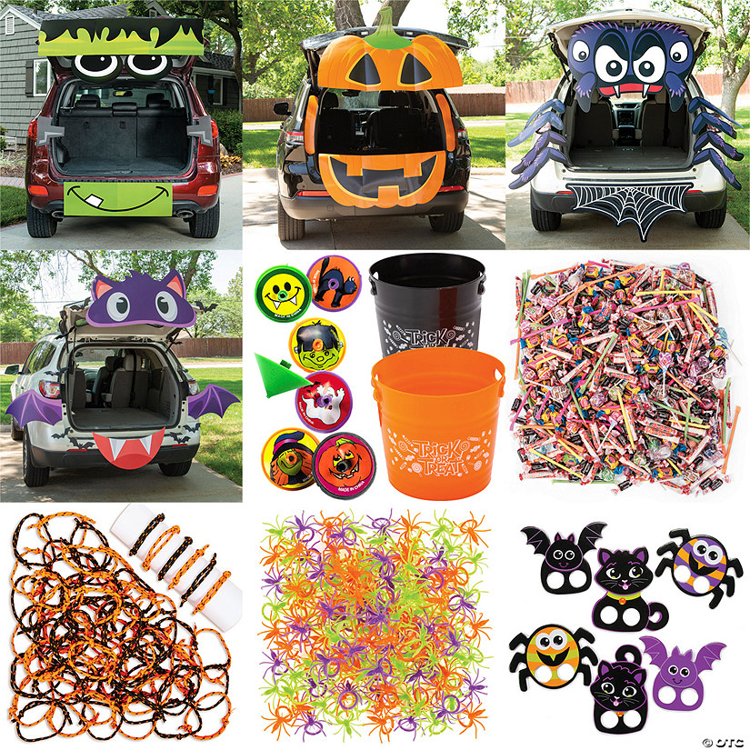 1476 Pc. Trunk-or-Treat Decorating & Handout Kit for 4 Vehicles Image