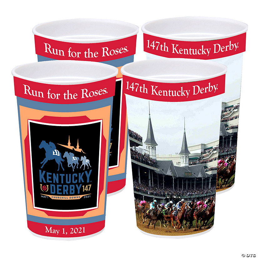 147th Kentucky Derby™ Plastic Souvenir Cups 4 Ct. Discontinued