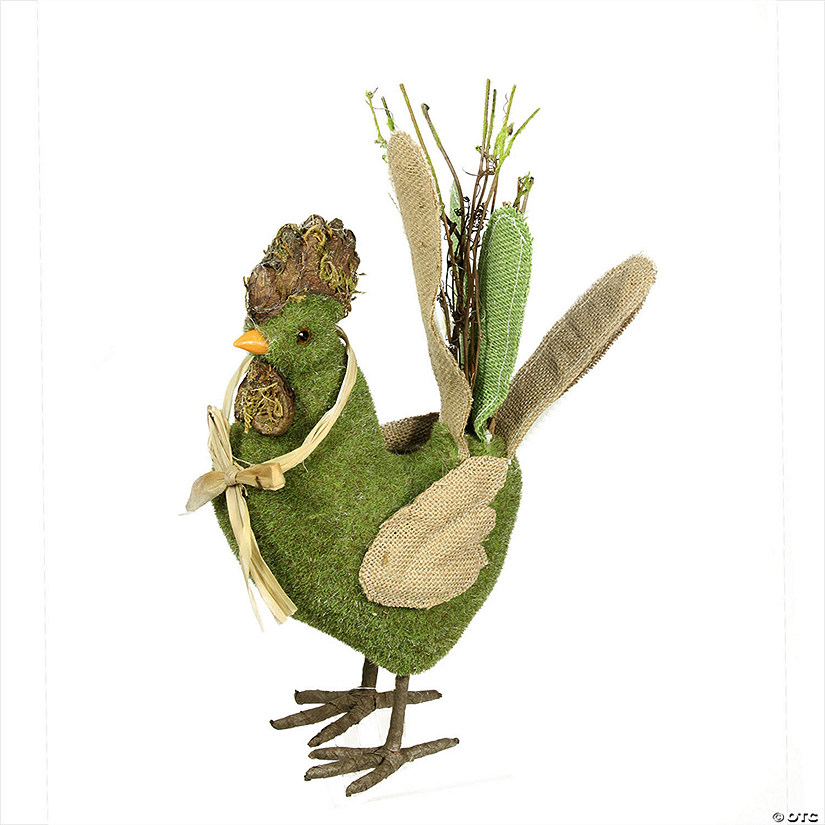 15" Decorative Standing Chicken Spring Table Top Figure Image