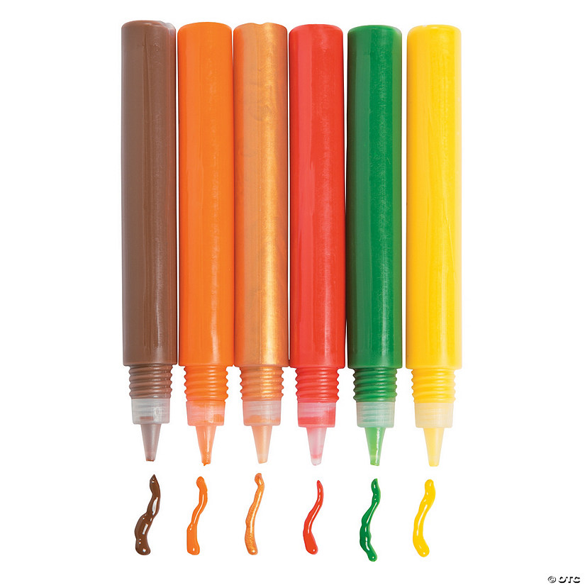 15 ml Fall Assorted Colors Suncatcher Paint Pens - Set of 24 Image