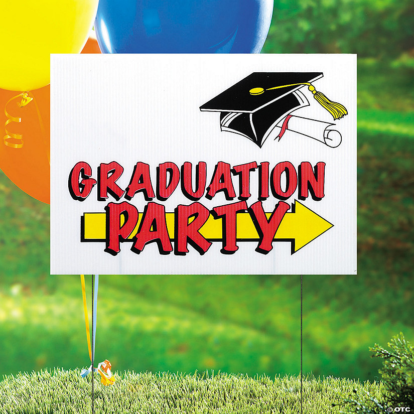 15" x 12" Graduation Party Yard Sign Image