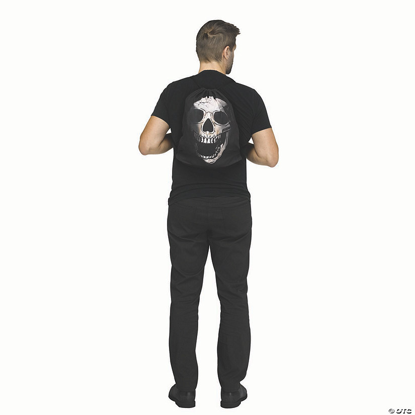 16-1/2" Skull Drawstring Backpack Accessory Image
