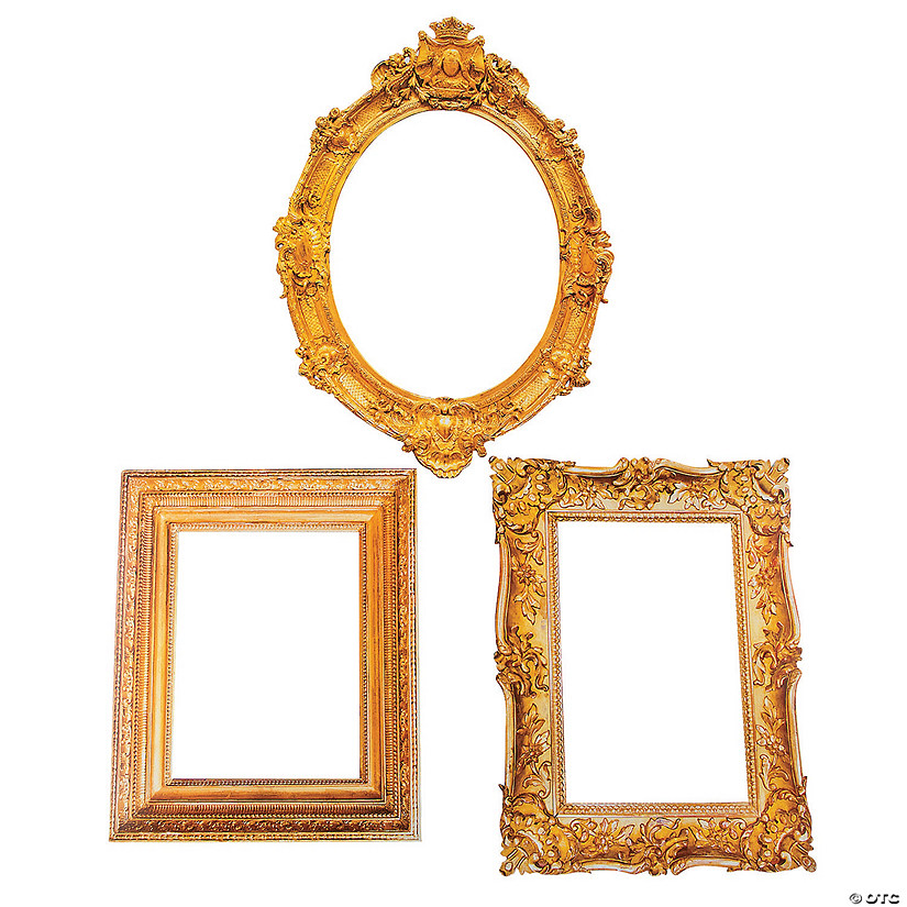 16 1/4" - 25 3/4" Antique Picture Frame Cardboard Cutouts - 3 Pc. Image