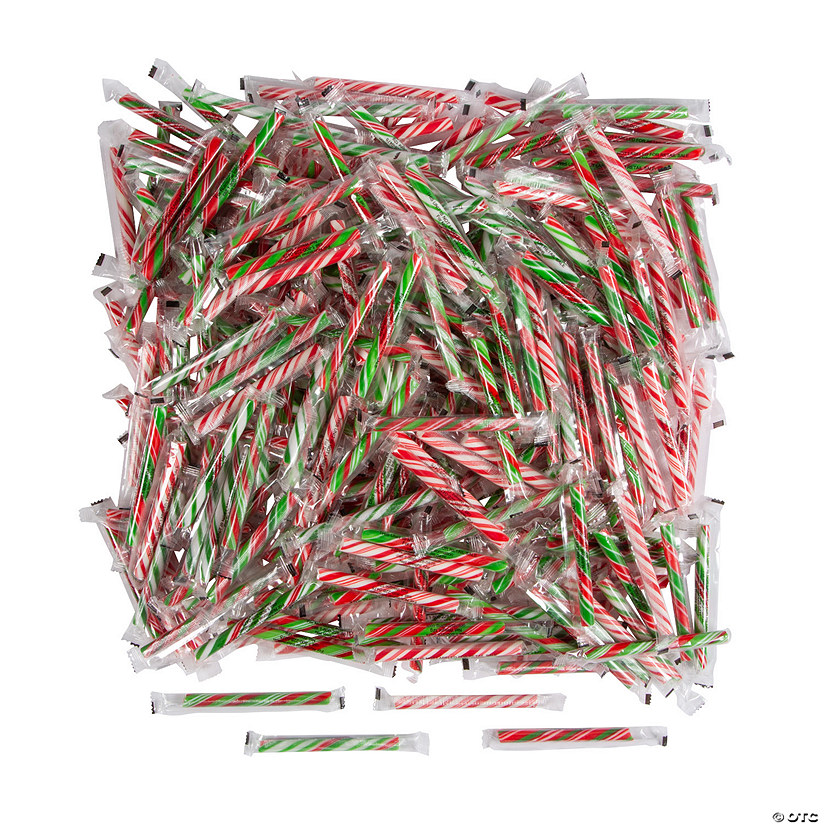 16 lbs. Bulk 640 Pc. Christmas Fruit Hard Candy Stick Assortment Image