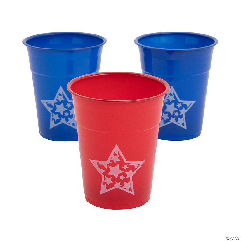 16 oz. Bulk 50 Ct. Santa Belt Buckle Red Disposable Plastic Cups