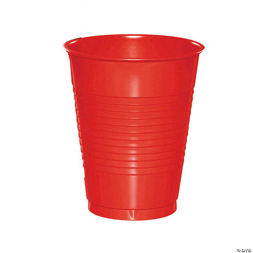16 oz. Bulk 60 Ct. Disposable Plastic Cups Image