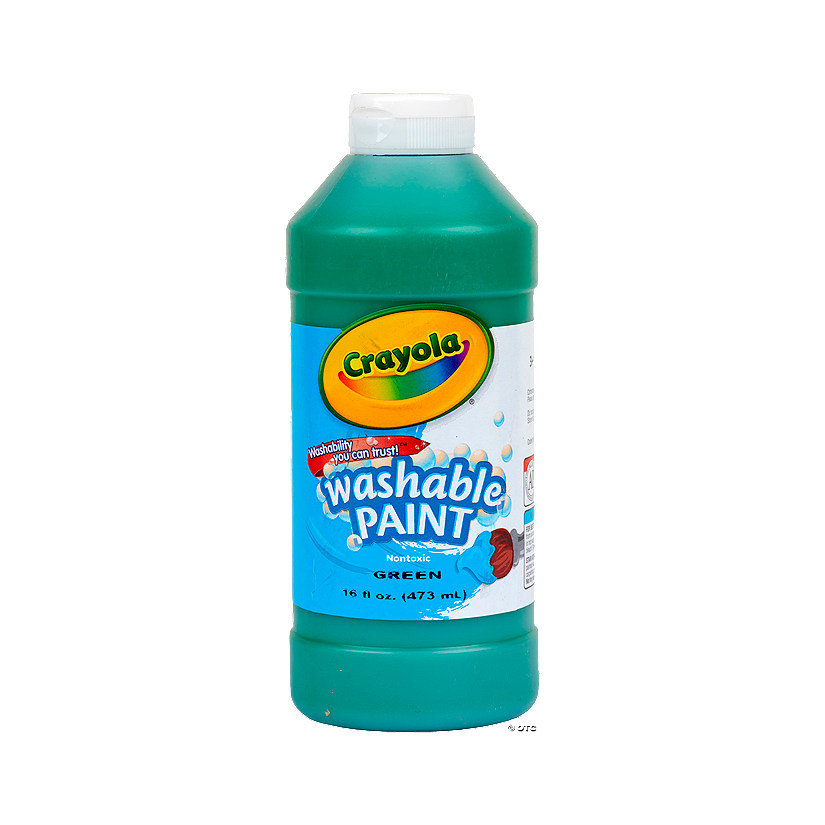 16oz. Crayola® Green Washable Paint Oriental Trading