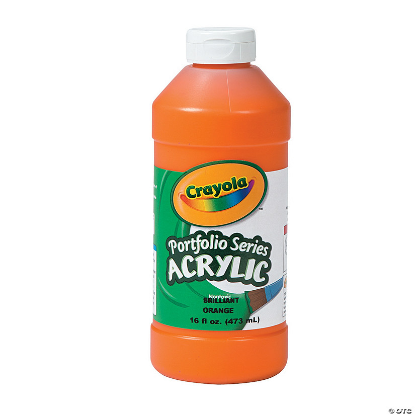 16-oz. Crayola&#174; Washable Orange Acrylic Paint Image