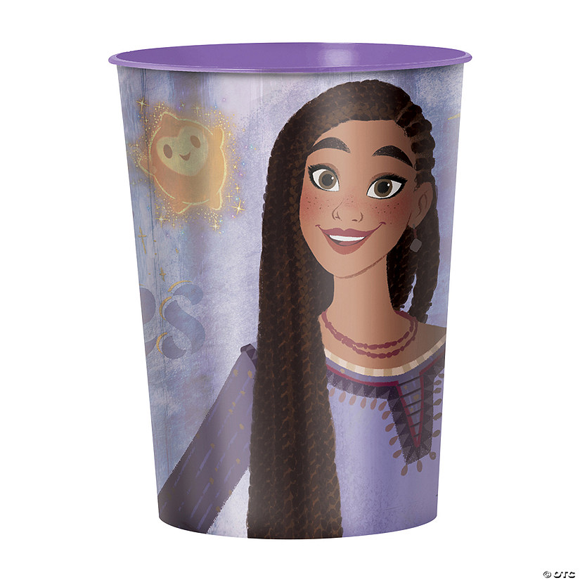 16 oz. Disney&#8217;s Wish Metallic Reusable BPA-Free Plastic Favor Tumbler Image