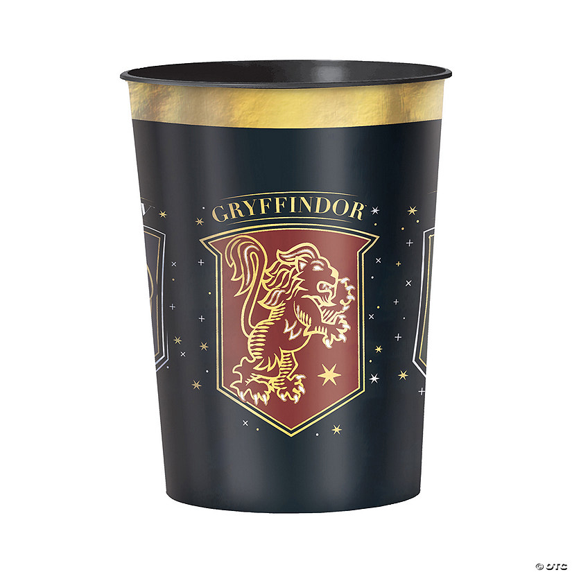 16 oz. Harry Potter&#8482; Hogwarts United Reusable BPA-Free Plastic Metallic Favor Cup Image