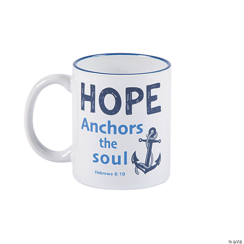 16 oz. Hope Anchors My Soul Reusable Ceramic Mug Image