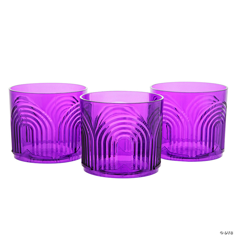 16 oz. Modern Rainbow Reusable Plastic Cups &amp;#8211; 12 Ct. Image