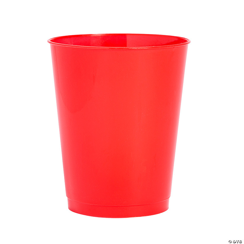 16 oz. Red Reusable Plastic Stadium Cups - 25 Ct. Image