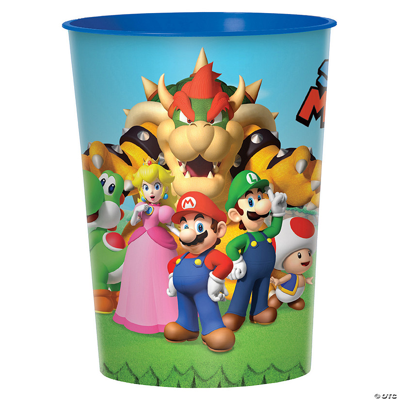 16 oz. Super Mario&#8482; Reusable BPA-Free Plastic Favor Tumbler Image