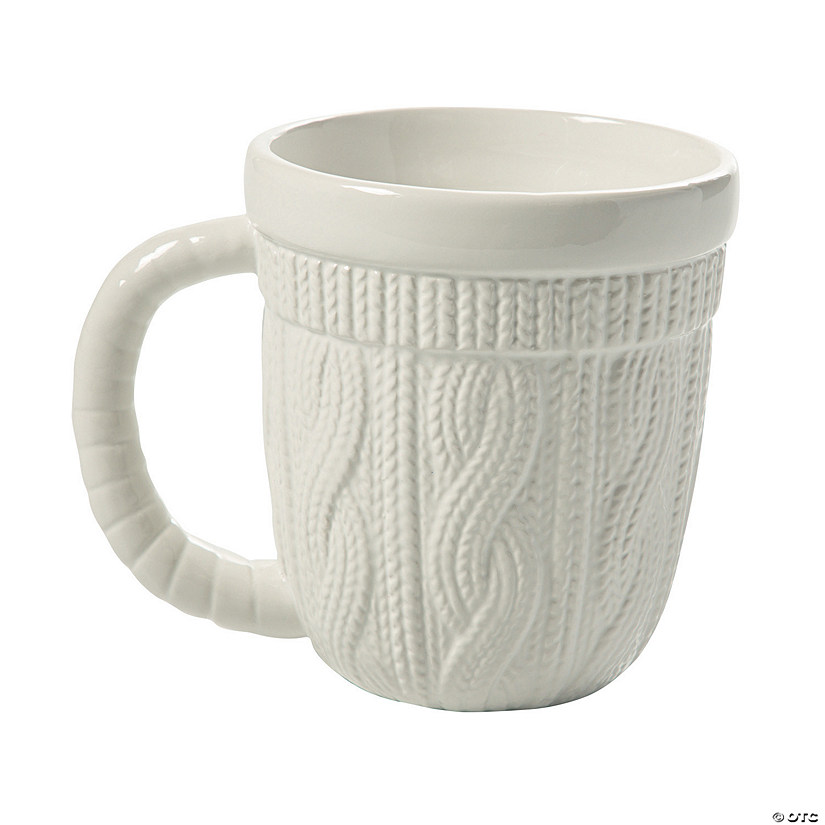 16 oz. Sweater Reusable Ceramic Mugs - 4 Ct. Image
