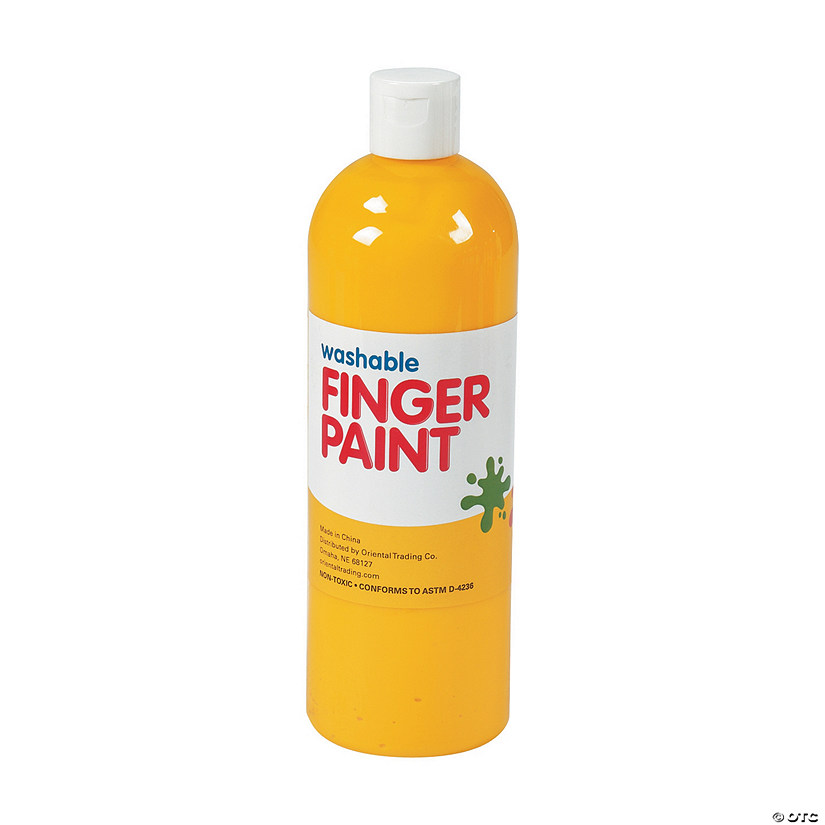 16-oz. Washable Yellow Finger Paint - Discontinued