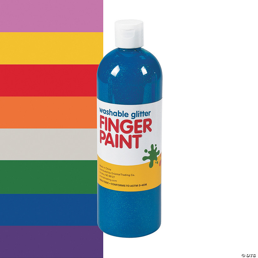 16oz. Washable Glitter Finger Paint Oriental Trading
