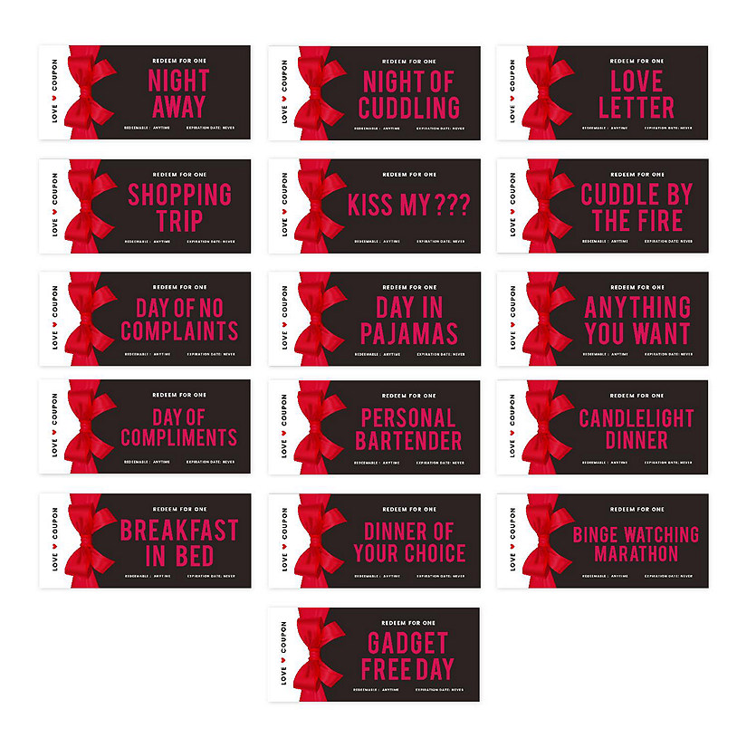16 Red Bow Redeem For One Love Coupons Image