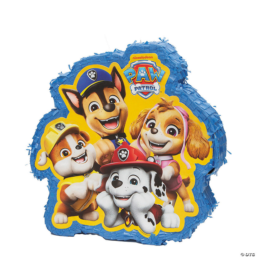 16&quot; x 15 3/4&quot; Paw Patrol&amp;#8482; Character Tissue Paper Pi&amp;#241;ata Decoration Image