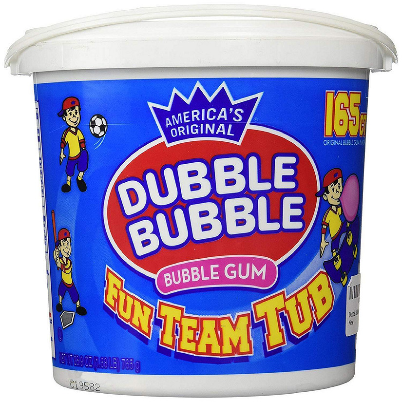 165 Count Tub Bubble Gum (Case of 6) Image