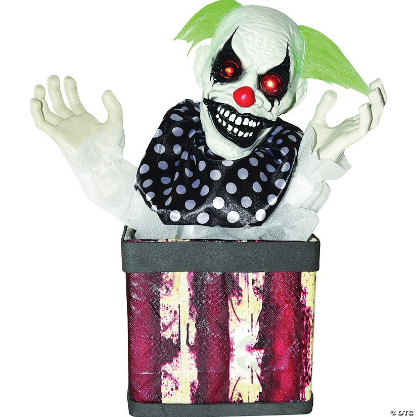 17 Evil Clown In Box Animated Prop